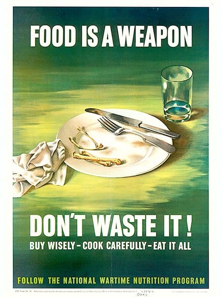 La nourriture est une arme affiche
